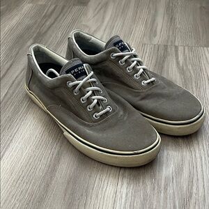 Sperry Men's Gray Canvas Sneakers